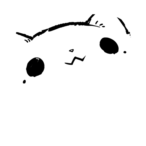 Meeemo — a hand-drawn ink creature with big round eyes